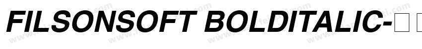 FILSONSOFT BOLDITALIC字体转换